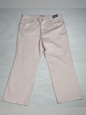NWT Abercrombie & Fitch 90’s Relaxed Hi Rise Jean Curve Love Pink Women’s 34/18
